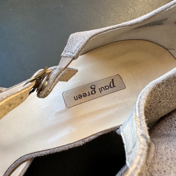 Paul Green sz 9.5 Womens D'Orsay Metallic Pointed Distressed Kitten Heel Pumps - Picture 8 of 13